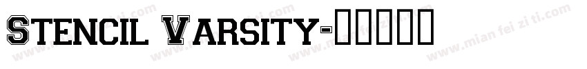 Stencil Varsity字体转换
